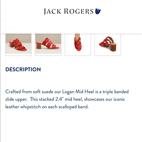 Jack Rogers Logan Mid Heel Sandal - Picture 12 of 12